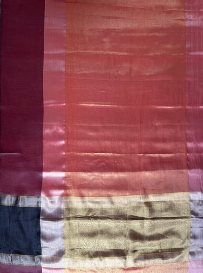 KAMINI : ROSE GOLD, DESIGNER PARTY WEAR TISSUE SILK SAREE