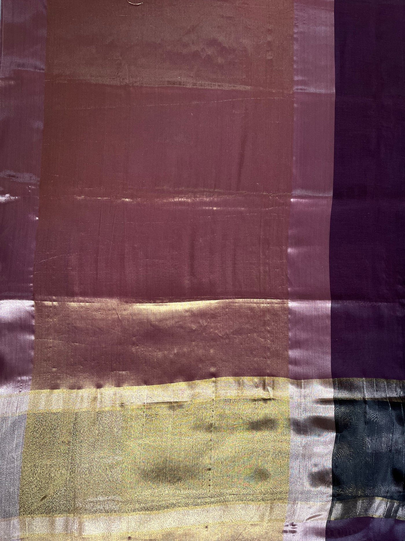 MOHINI :GOLDEN, DESIGNER PARTY WEAR TISSUE SILK SAREE