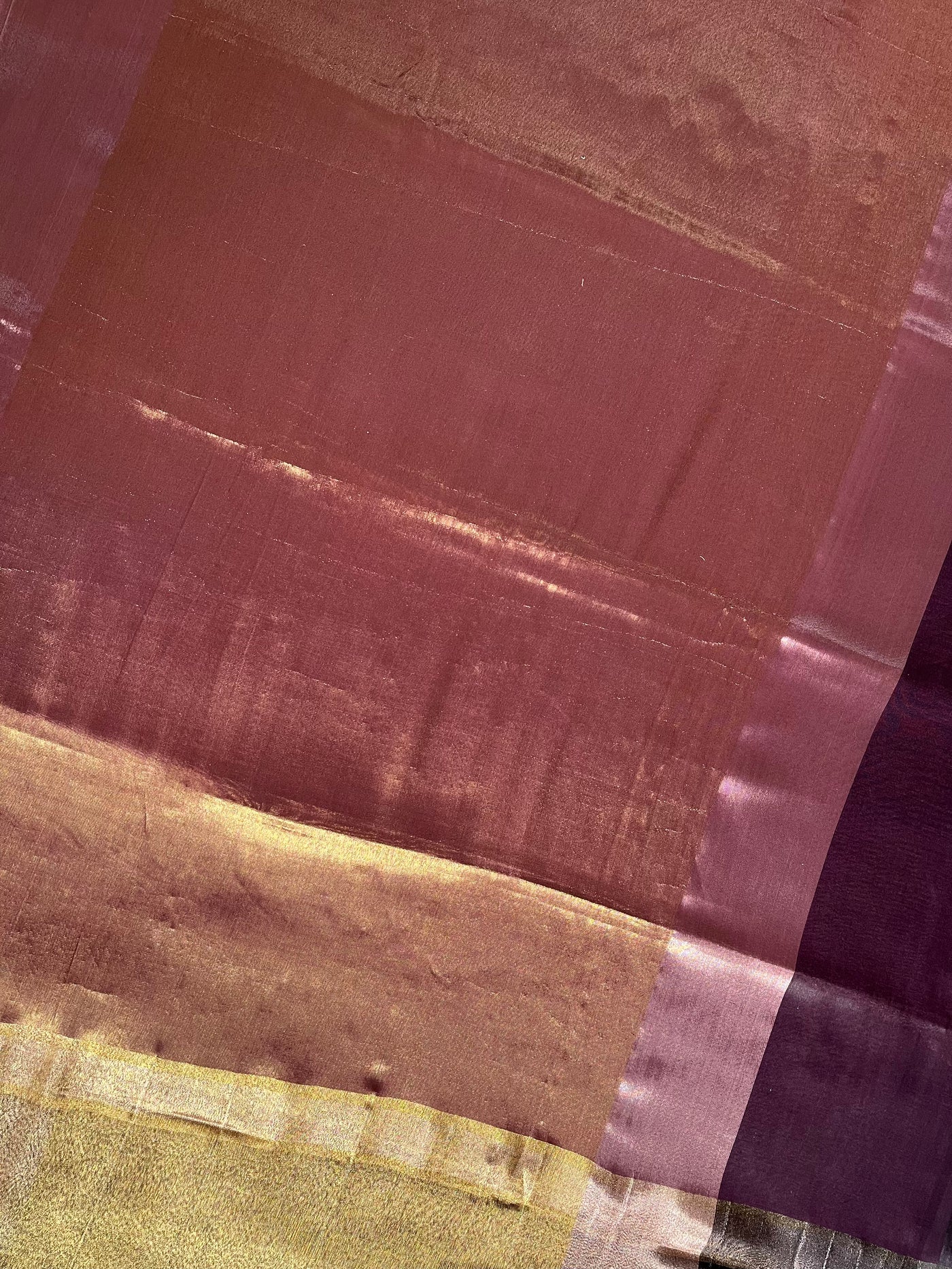 MOHINI :GOLDEN, DESIGNER PARTY WEAR TISSUE SILK SAREE