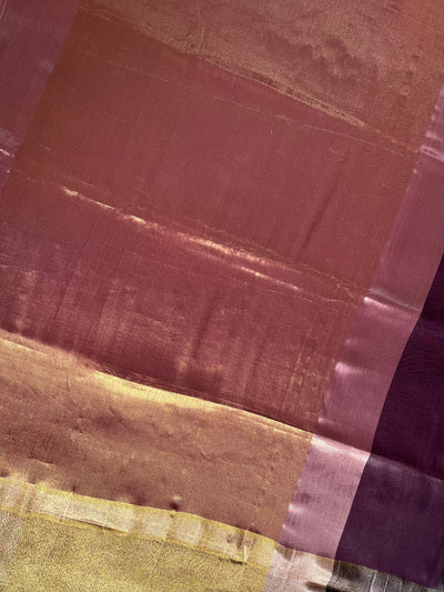 MOHINI :GOLDEN, DESIGNER PARTY WEAR TISSUE SILK SAREE