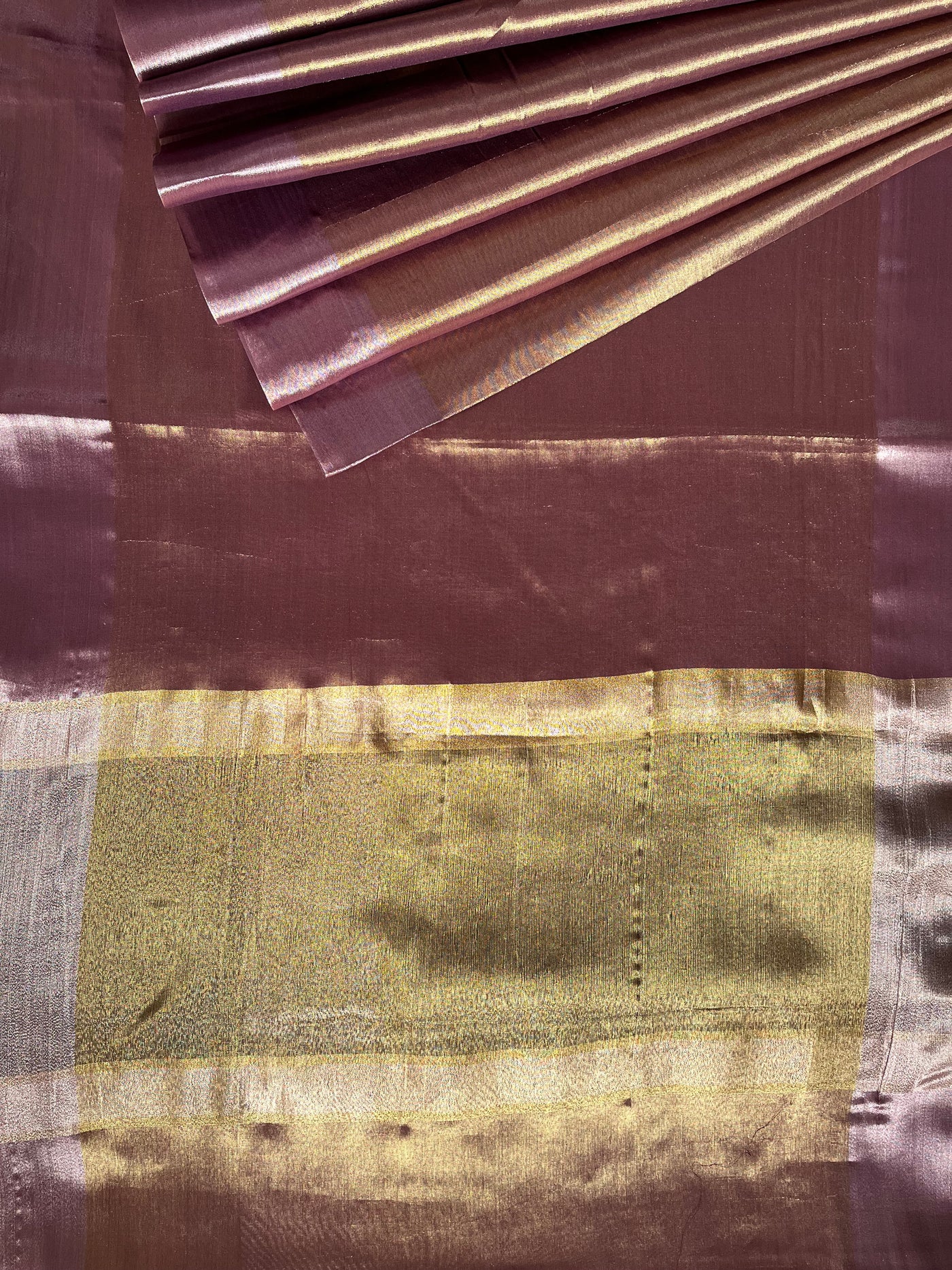 MOHINI :GOLDEN, DESIGNER PARTY WEAR TISSUE SILK SAREE