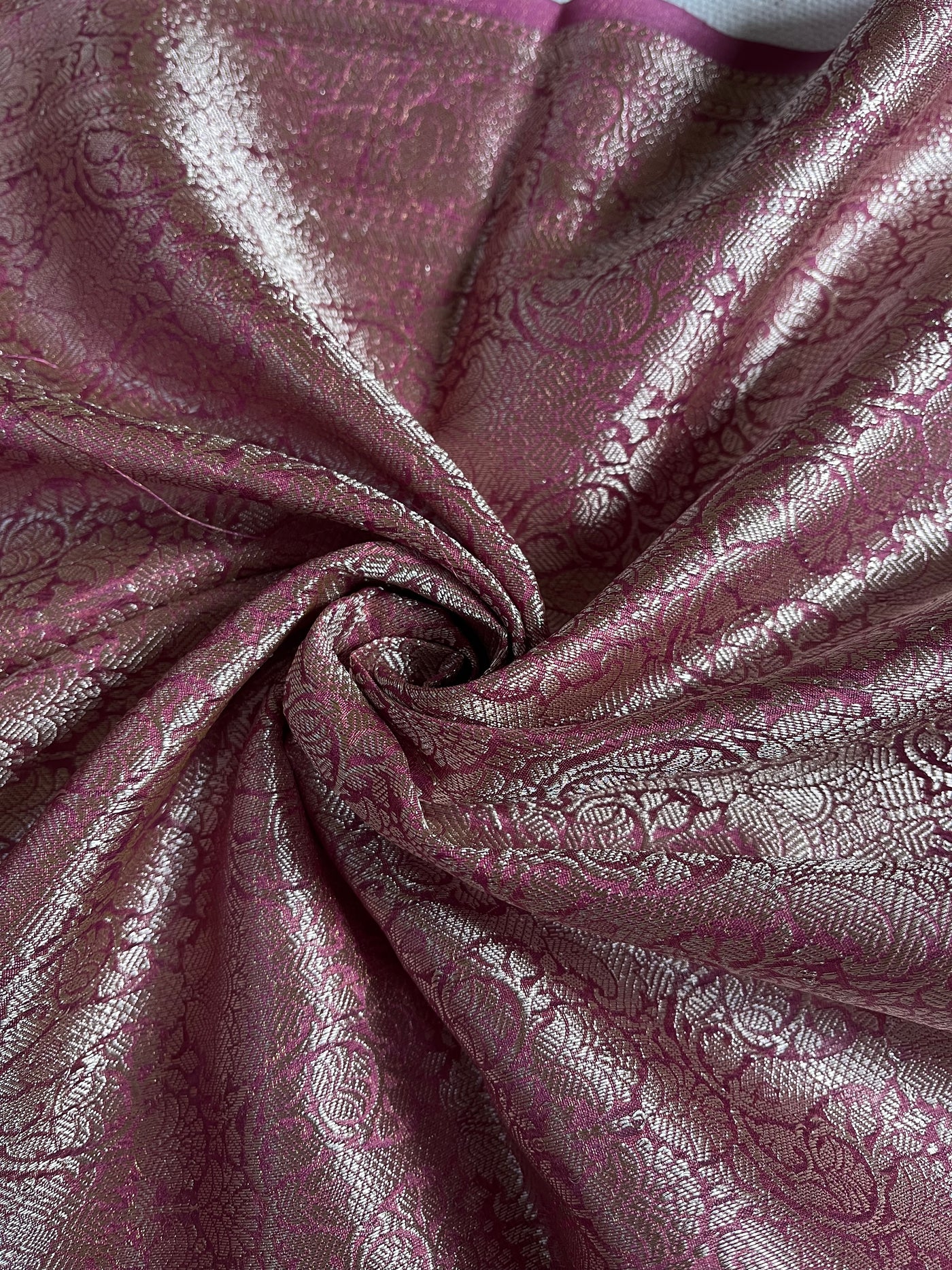 NALINI :MAGENTA,WEDDING WEAR BANARASI CHANDERI SILK SAREE