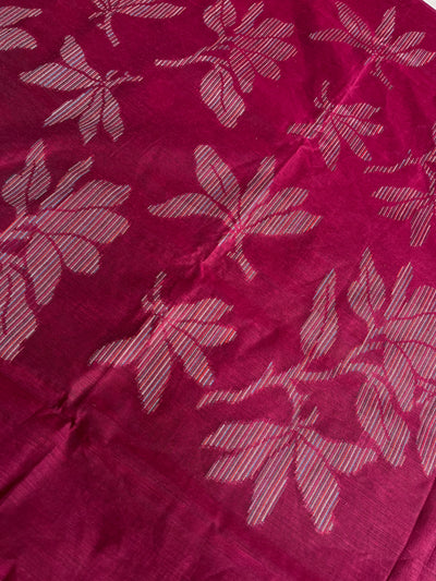 MANDAKINI: PARTYWEAR PURE COTTON-EXCEL JAMDANI INSPIRED SAREE