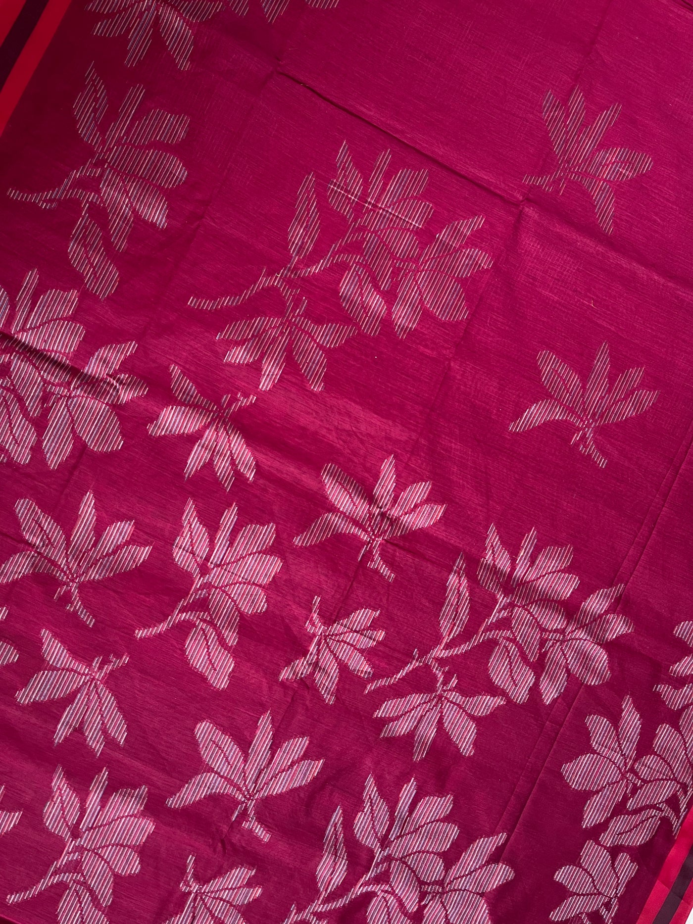 MANDAKINI: PARTYWEAR PURE COTTON-EXCEL JAMDANI INSPIRED SAREE