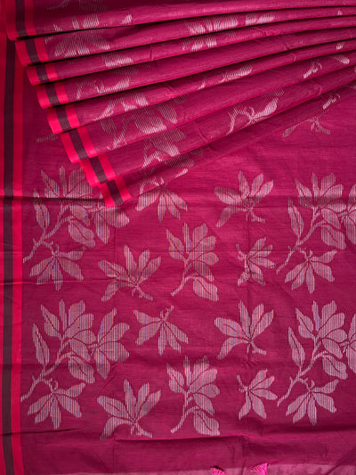 MANDAKINI: PARTYWEAR PURE COTTON-EXCEL JAMDANI INSPIRED SAREE