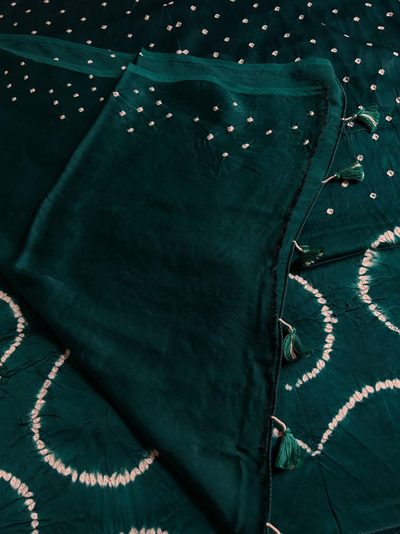 KACCHA AAM:Shibori Bandhej Modal Silk Saree