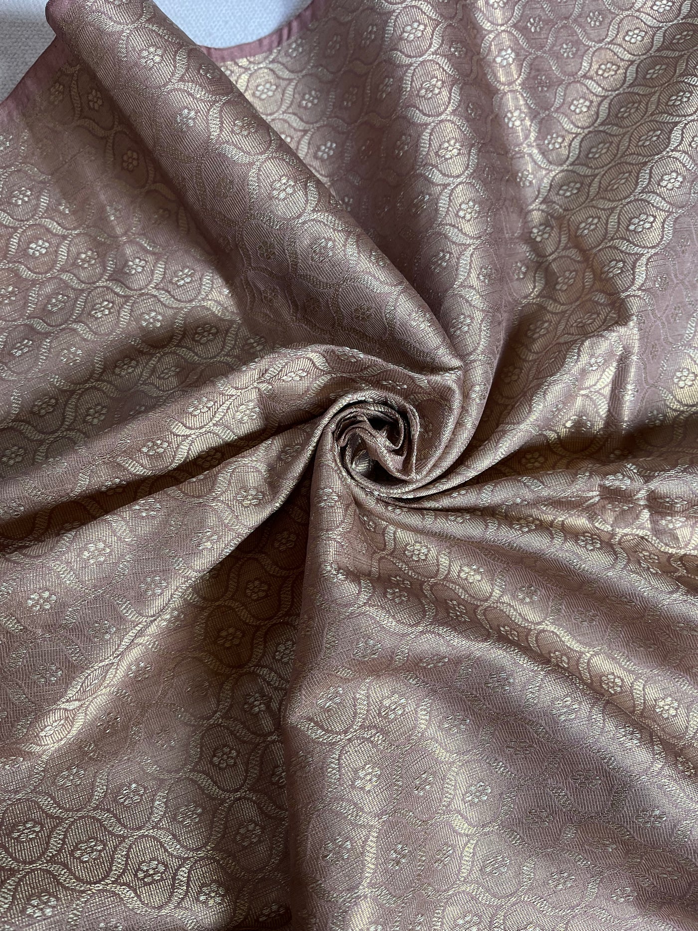 KAMINI: ROSE PINK PARTYWEAR PURE COTTON-EXCEL JAMDANI INSPIRED SAREE