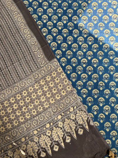 Kamal: Handblock Ajrakh 3 piece Suitset