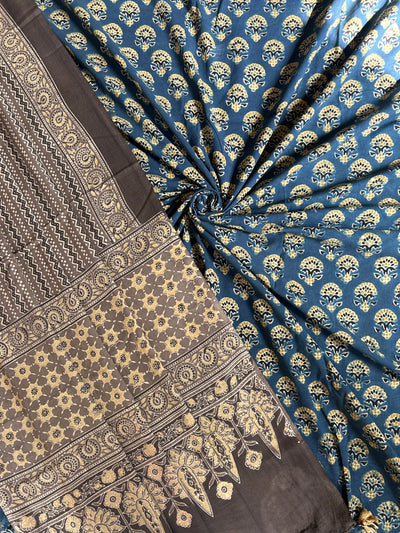 Kamal: Handblock Ajrakh 3 piece Suitset