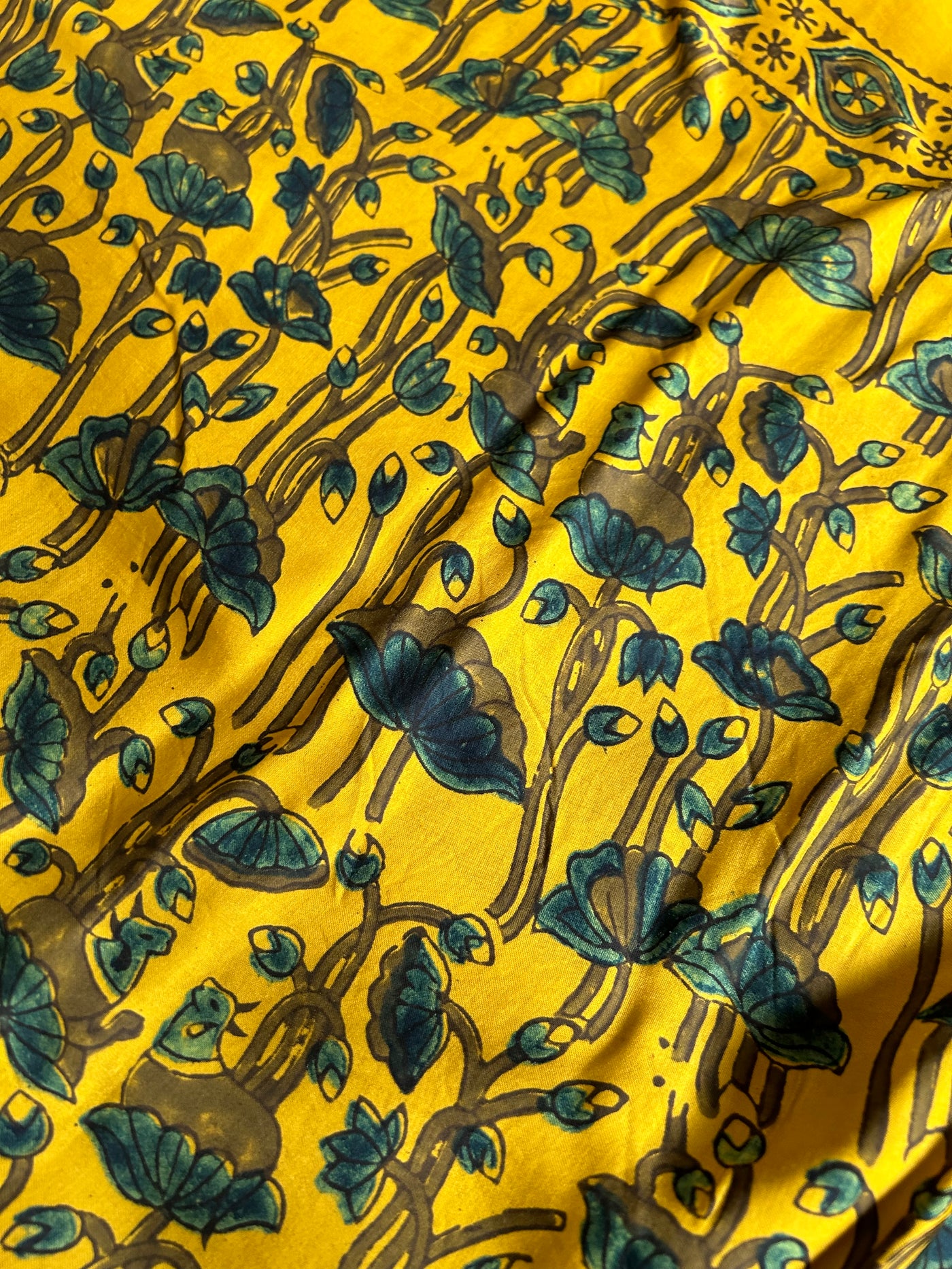 Adira: HANDBLOCK AJRAKH MODAL SILK SAREE