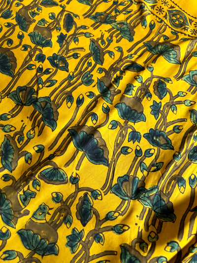 Adira: HANDBLOCK AJRAKH MODAL SILK SAREE