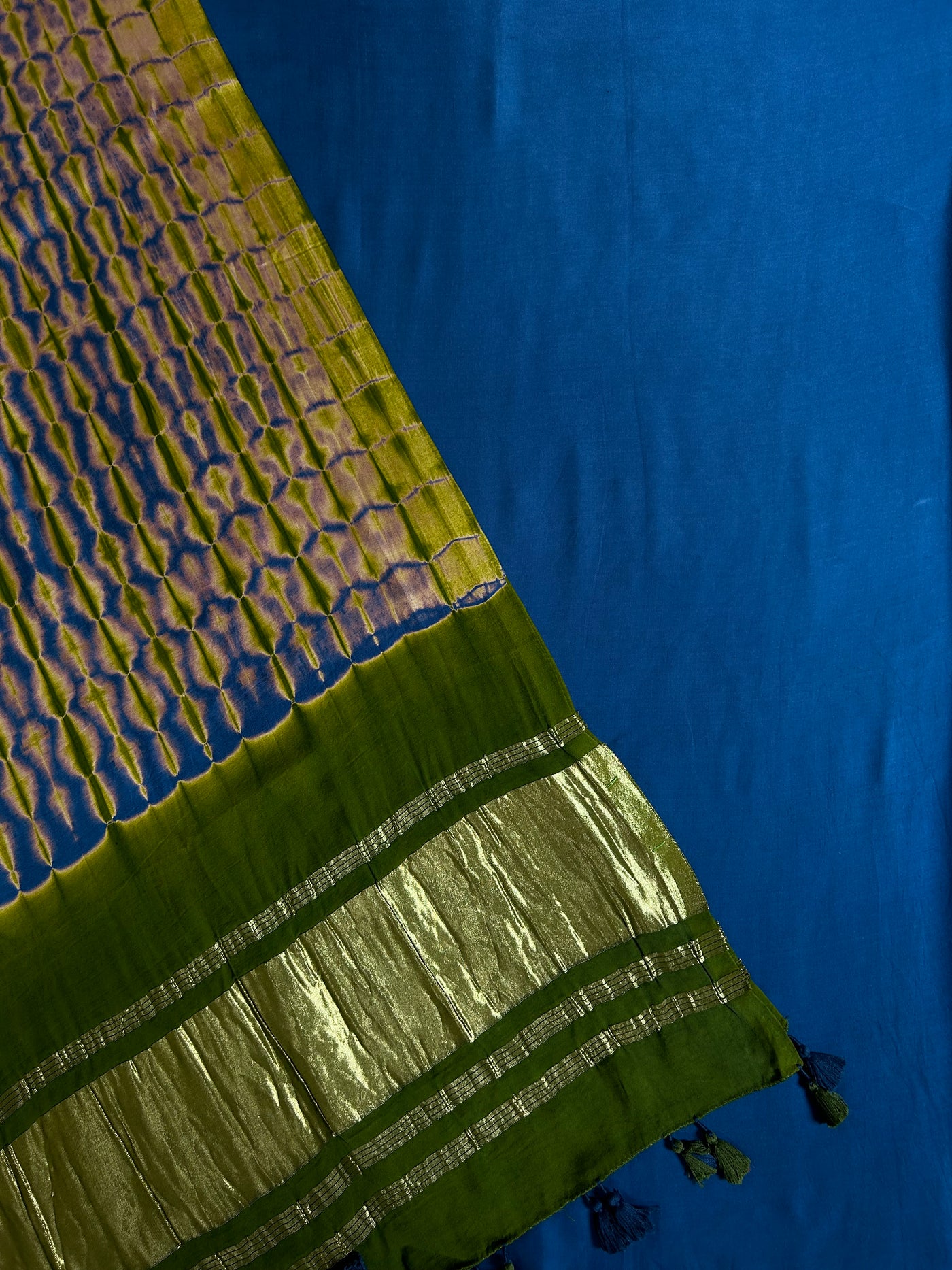 DHOLNA: Handmade Tie & Dye Modal Silk Suit
