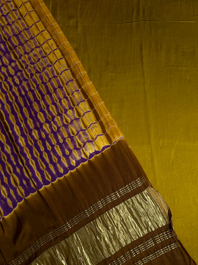 AADHYA: Handmade Tie & Dye Modal Silk Suit