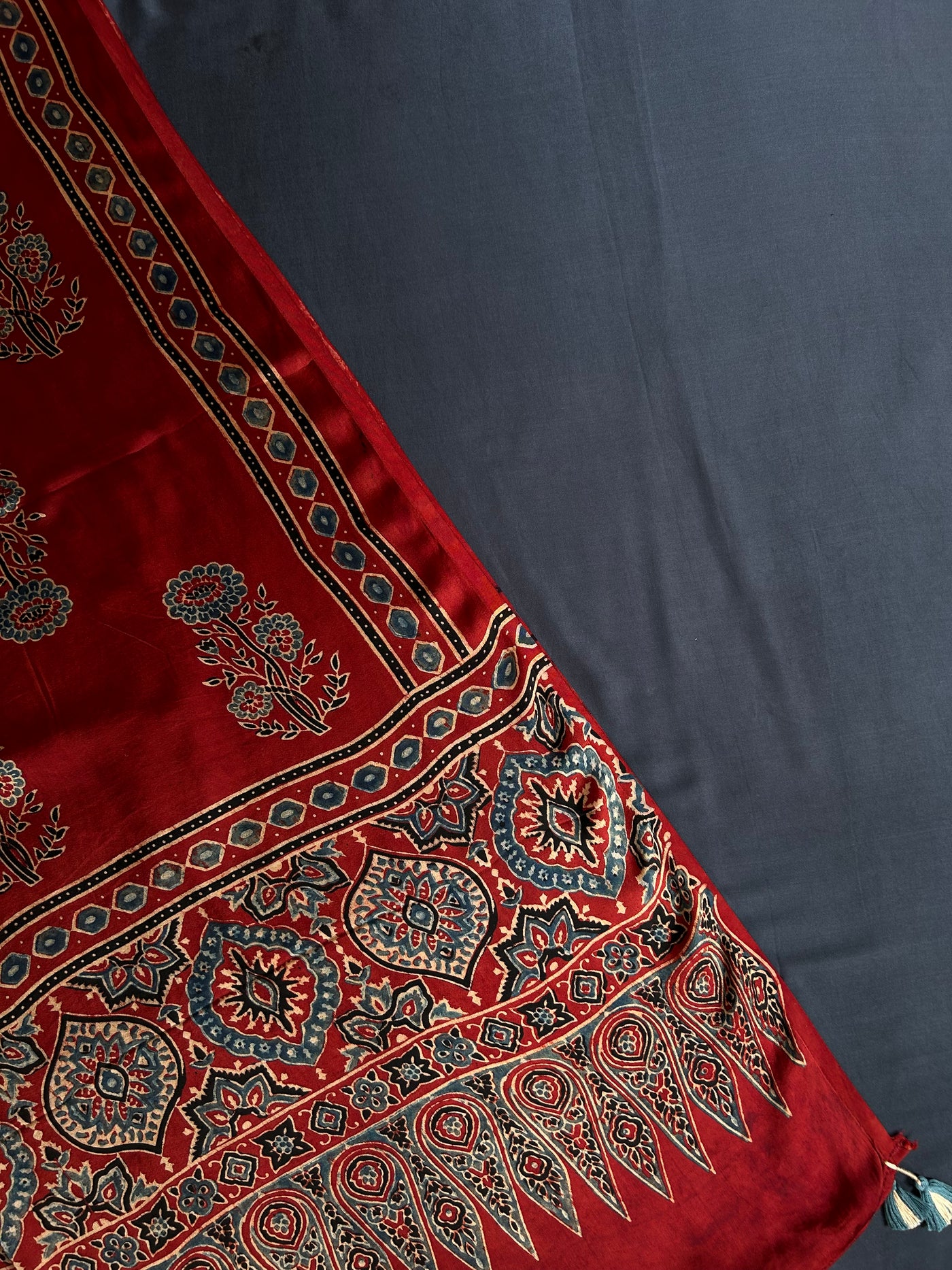 INAYAT: Handblock Ajrakh Modal Silk Suitset
