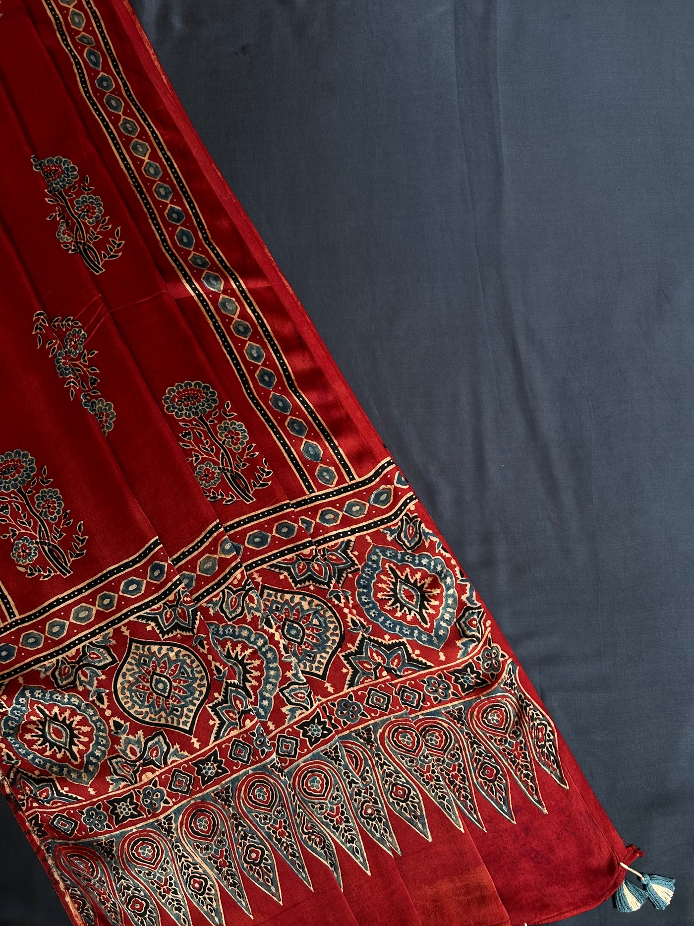 INAYAT: Handblock Ajrakh Modal Silk Suitset