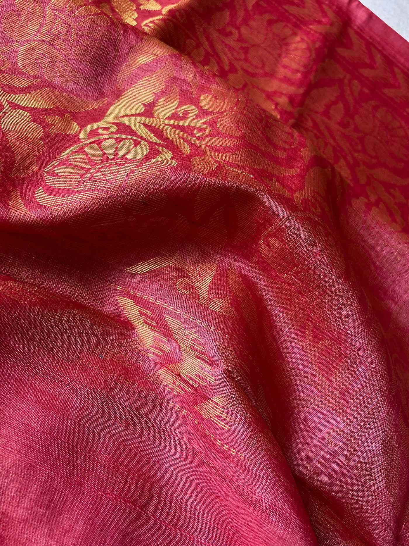 The color of love: Handloom Kosa Tussar silk saree