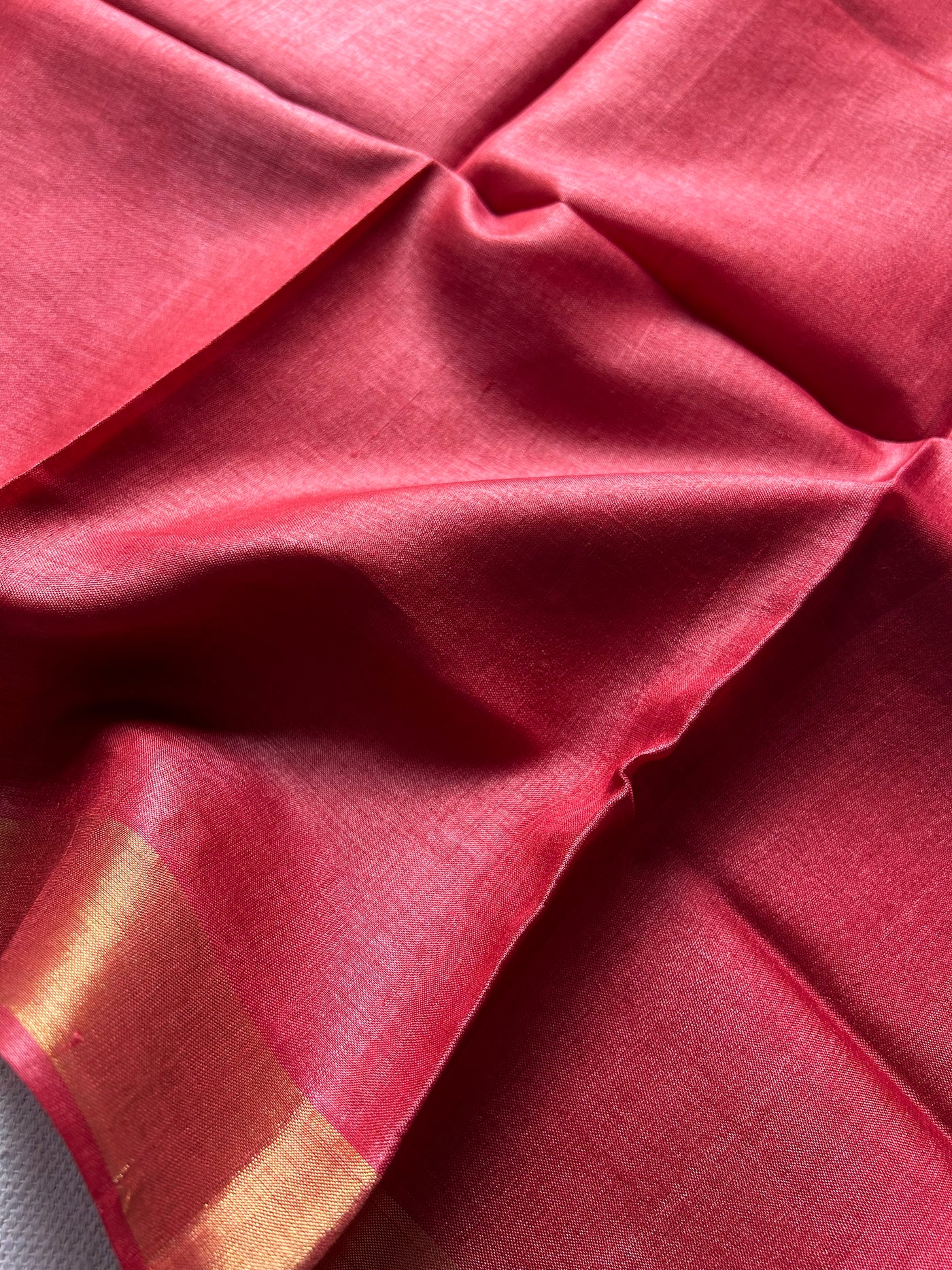 The color of love: Handloom Kosa Tussar silk saree