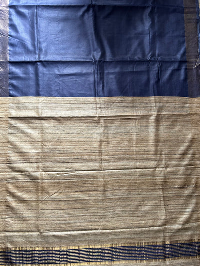 CAMERON : Handwoven Pure Tussar Ghicha Silk Saree