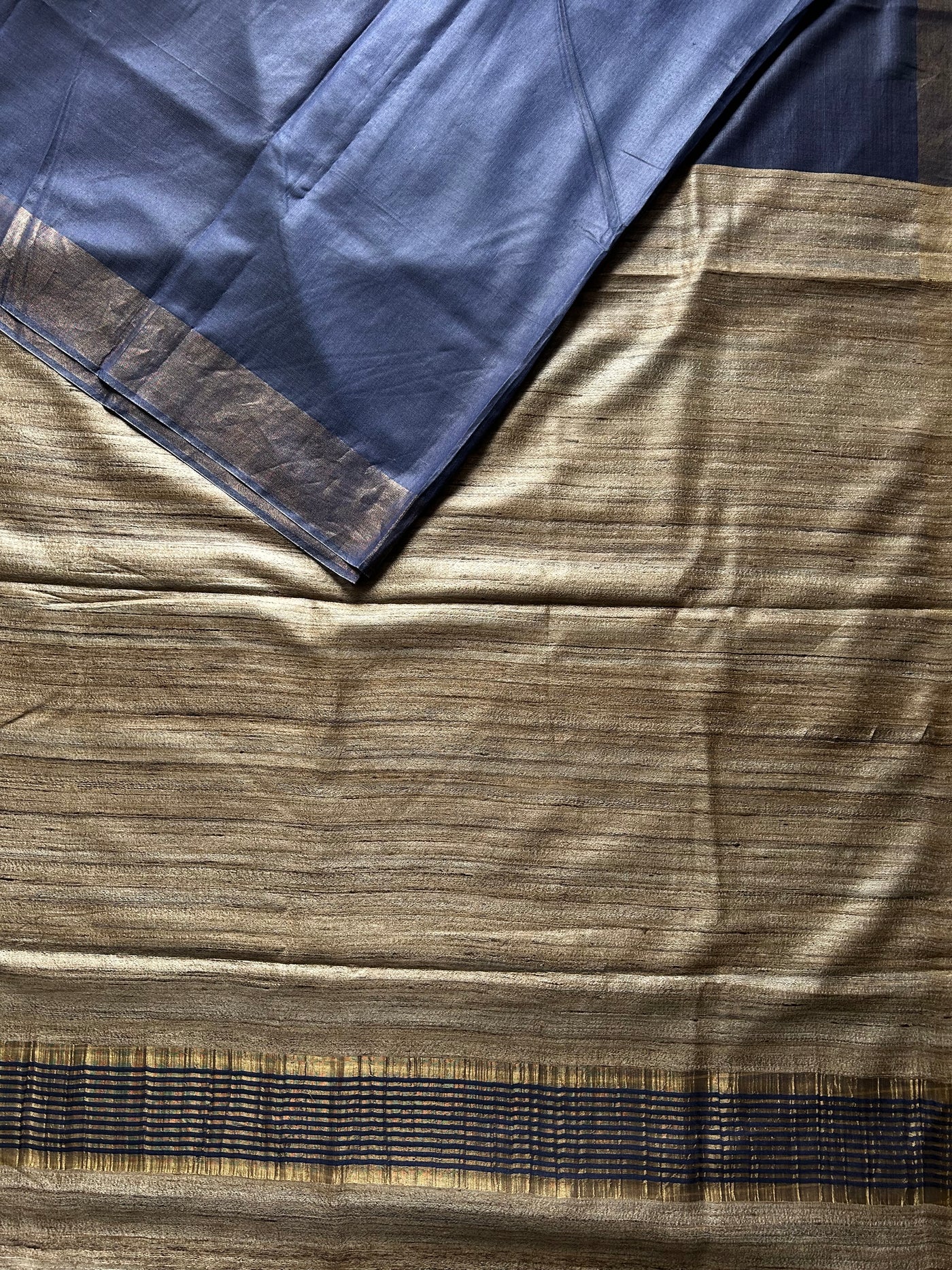 CAMERON : Handwoven Pure Tussar Ghicha Silk Saree