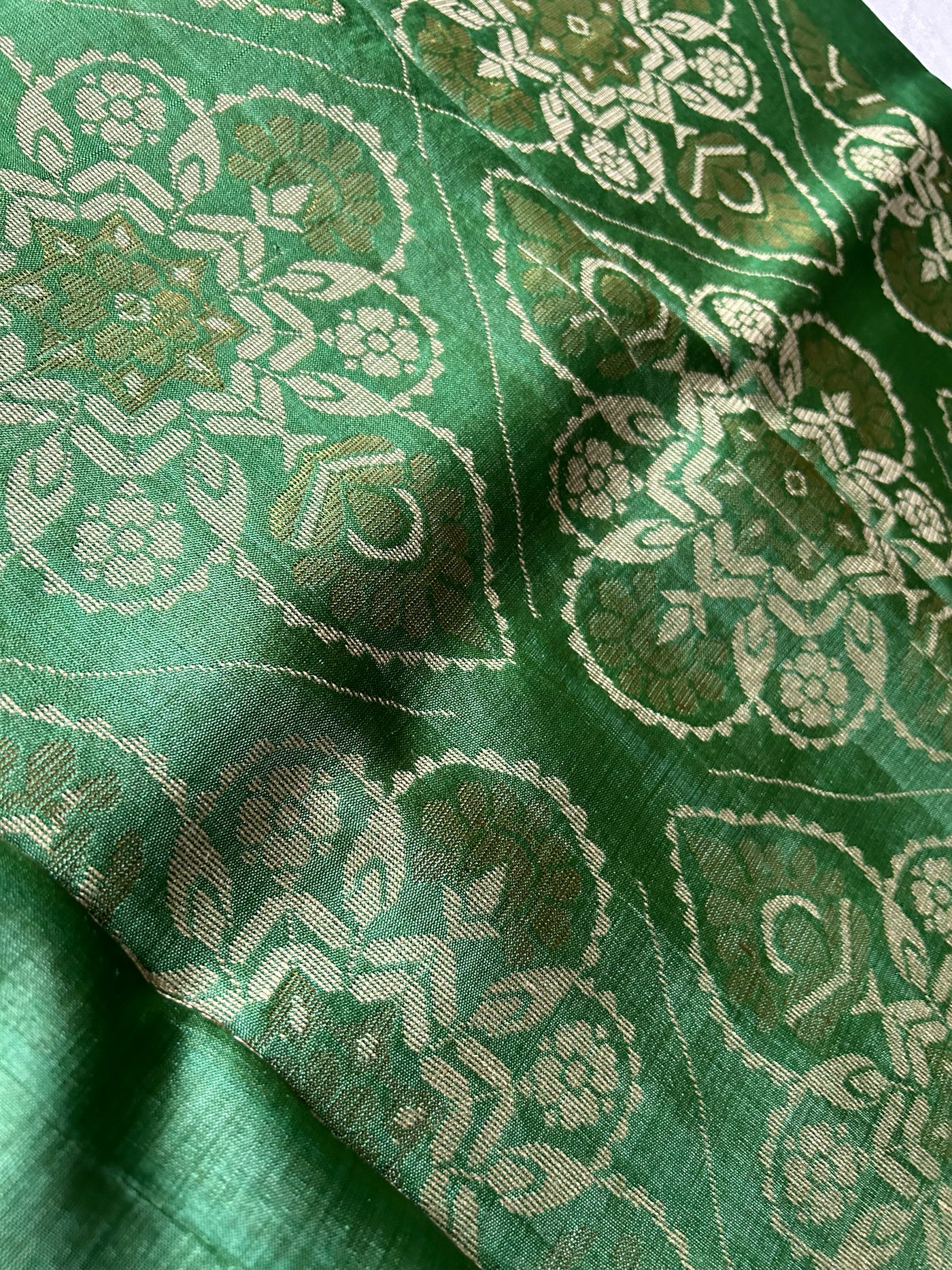 The Olive Heart:  Pure Handloom  Kosa Tussar silk saree