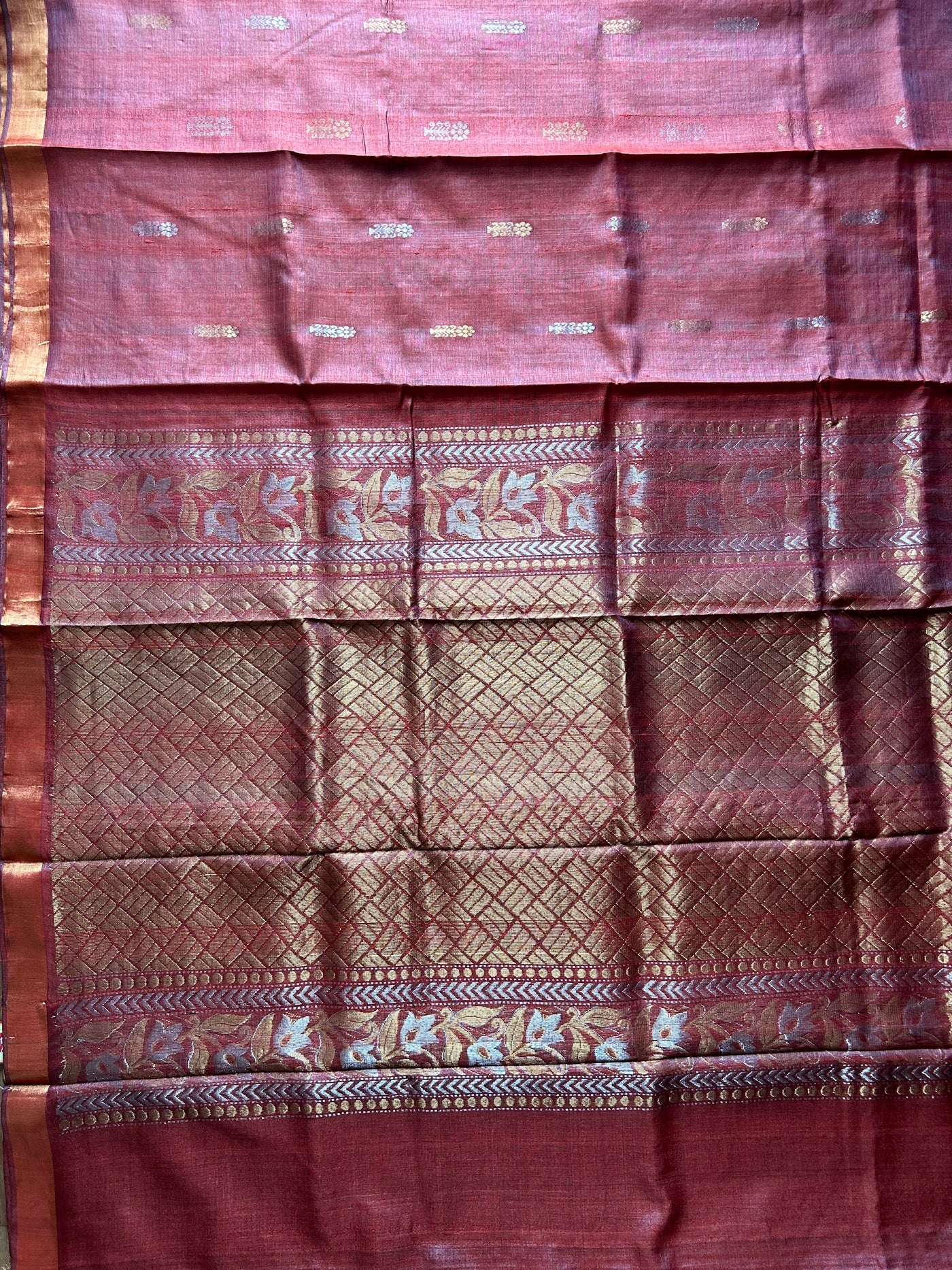 Brownie Love: Handloom Kosa Tussar silk saree