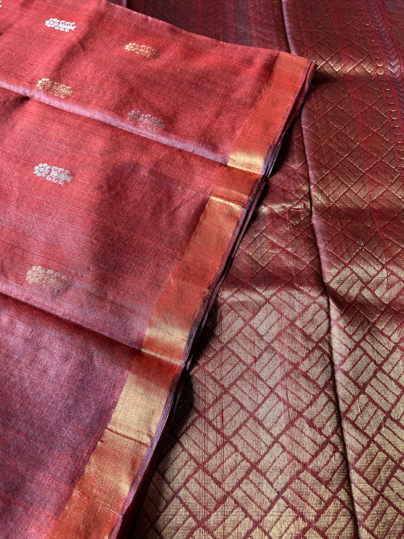 Brownie Love: Handloom Kosa Tussar silk saree