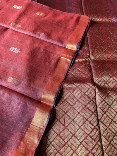 Brownie Love: Handloom Kosa Tussar silk saree