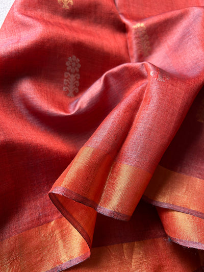 Brownie Love: Handloom Kosa Tussar silk saree