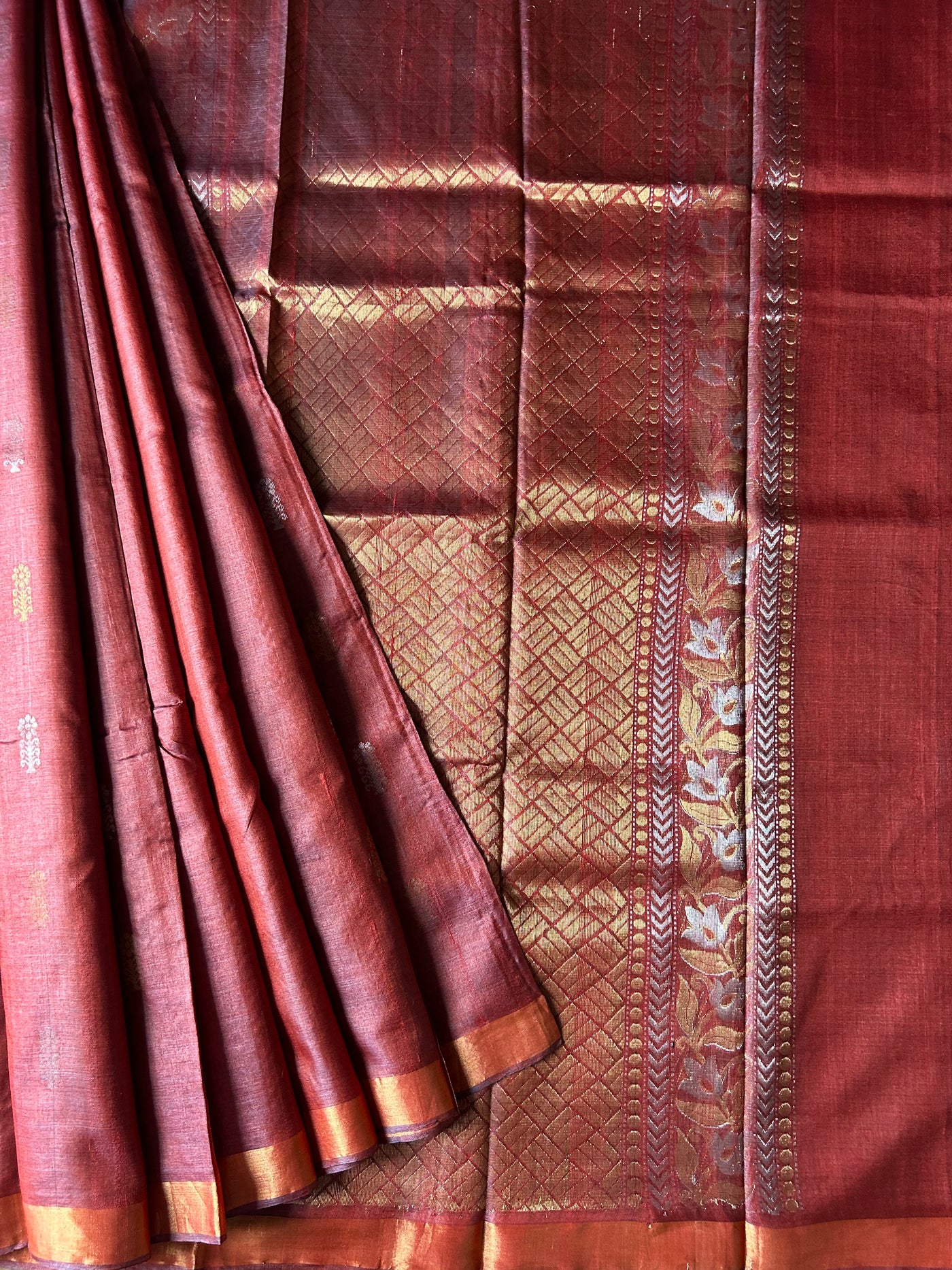 Brownie Love: Handloom Kosa Tussar silk saree