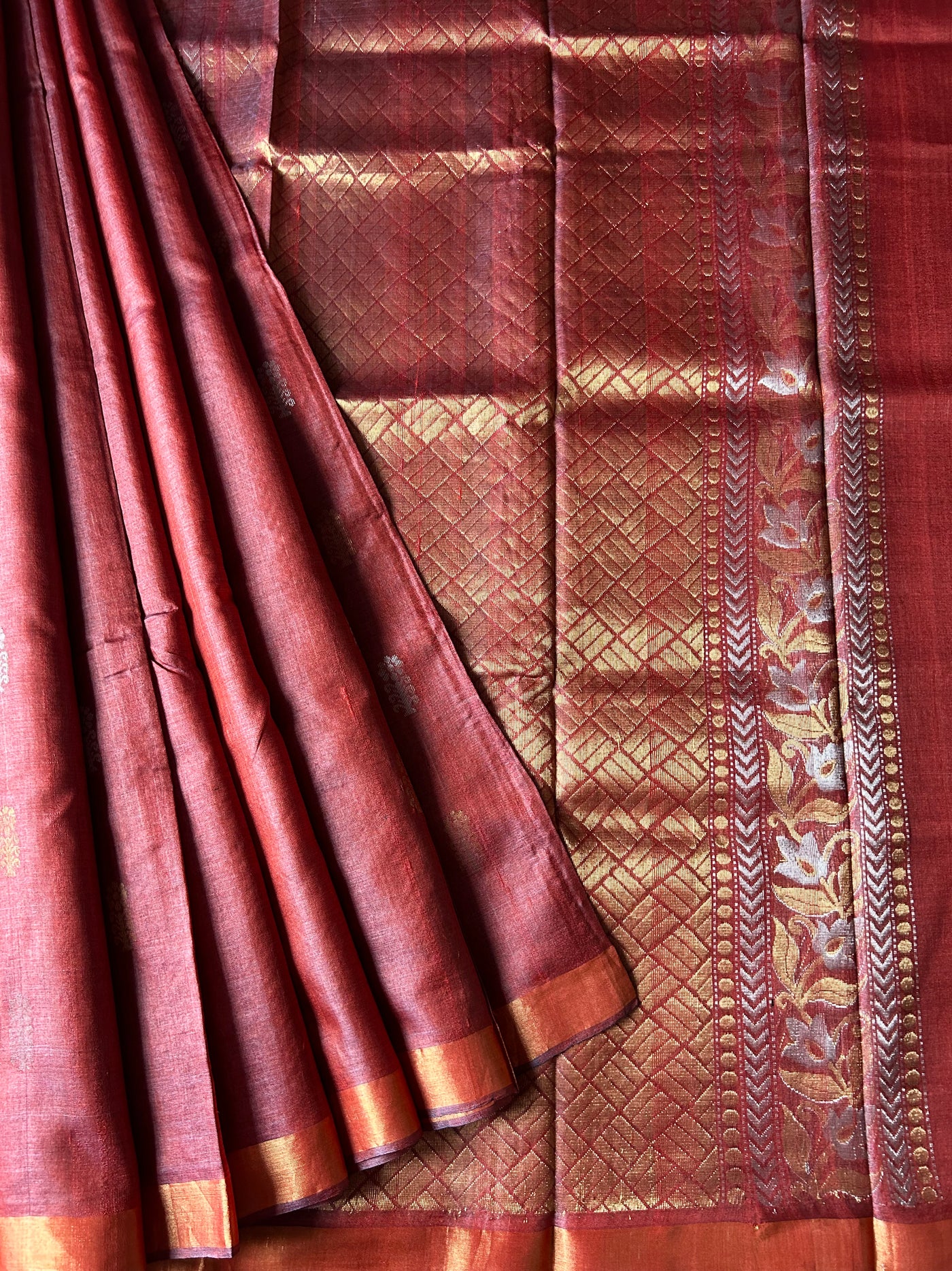 Brownie Love: Handloom Kosa Tussar silk saree