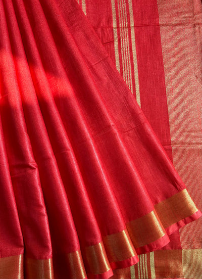 RADHA: COTTON - SLUB SAREE