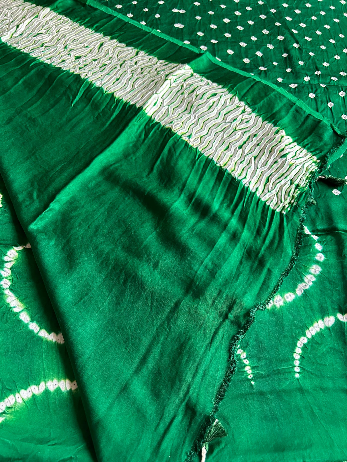 Kishori : Shibori Bandhej Modal Silk Saree