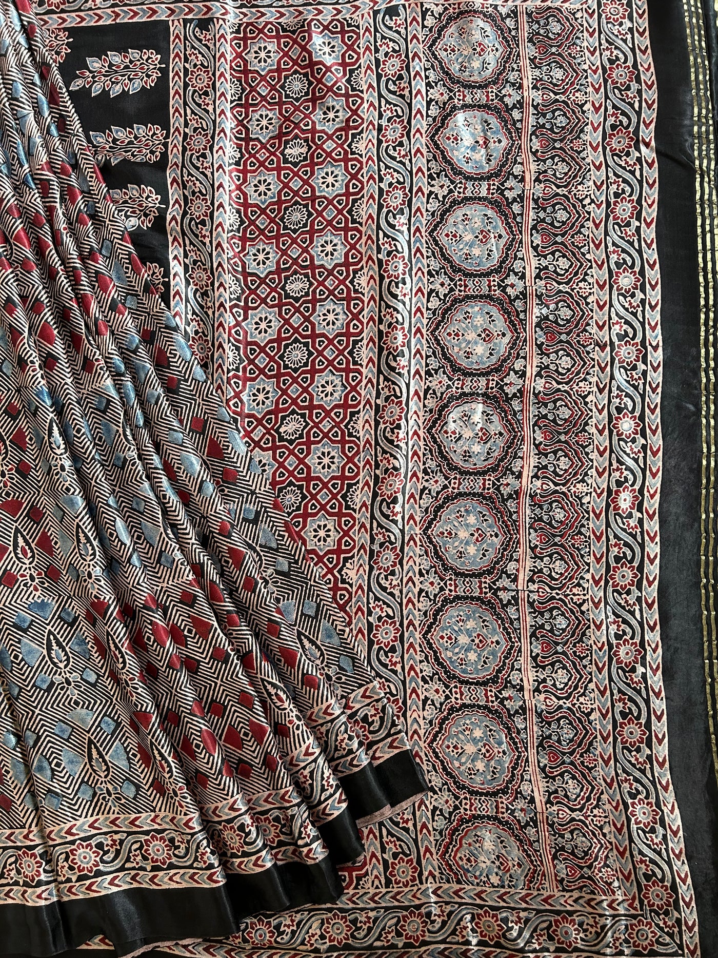 MOHANI : MODAL SILK TISSUE AJRAKH