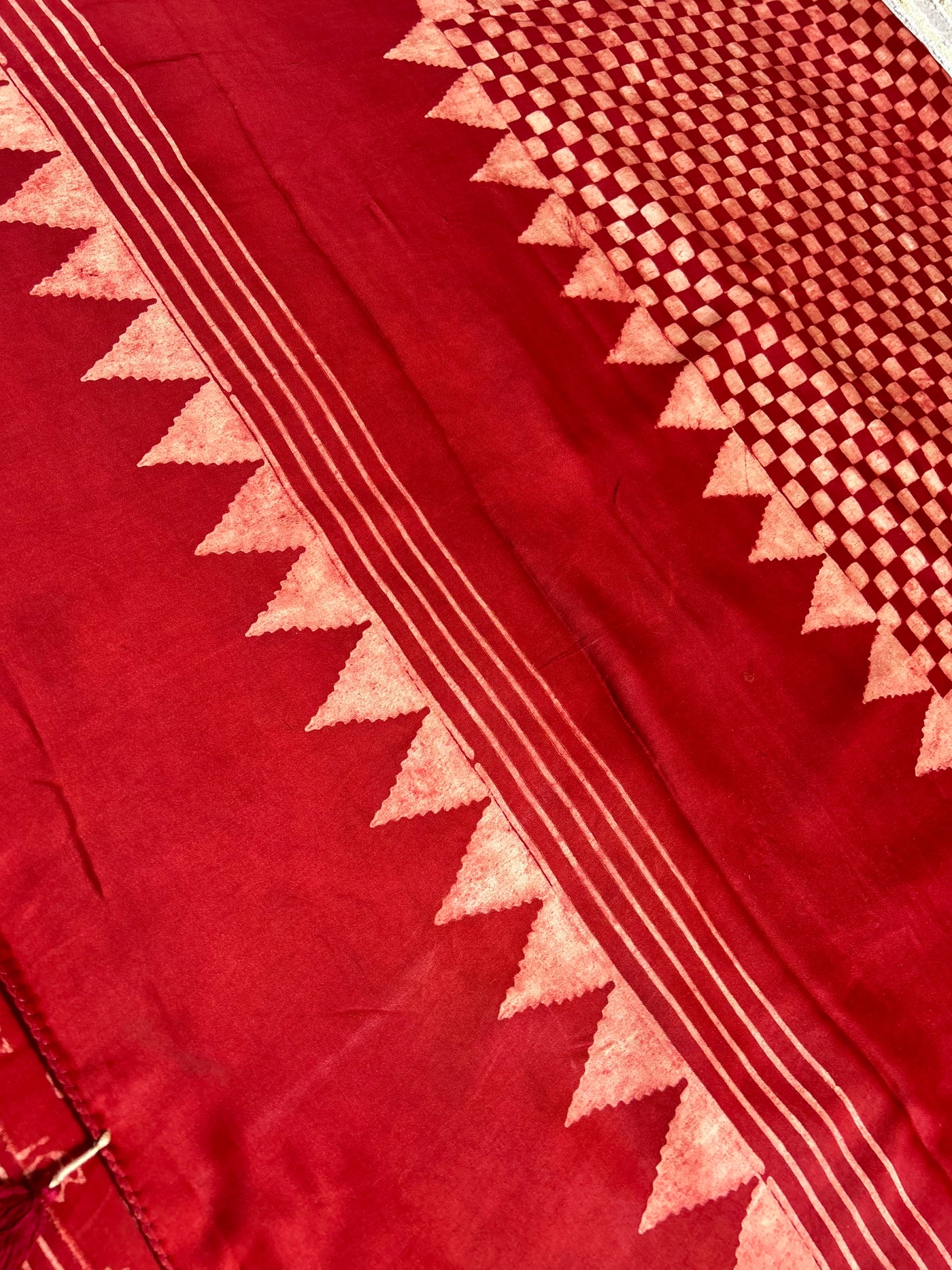 Kali: HANDBLOCK AJRAKH MODAL SILK SAREE