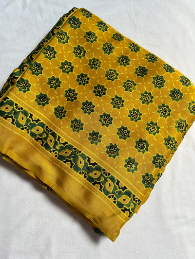 Bhoomija: AJRAKH BANDHEJ MODAL SILK SAREE