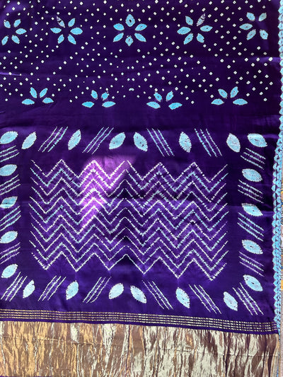 SUKMA: Handmade Modal Silk Saree with Tissue Pallu