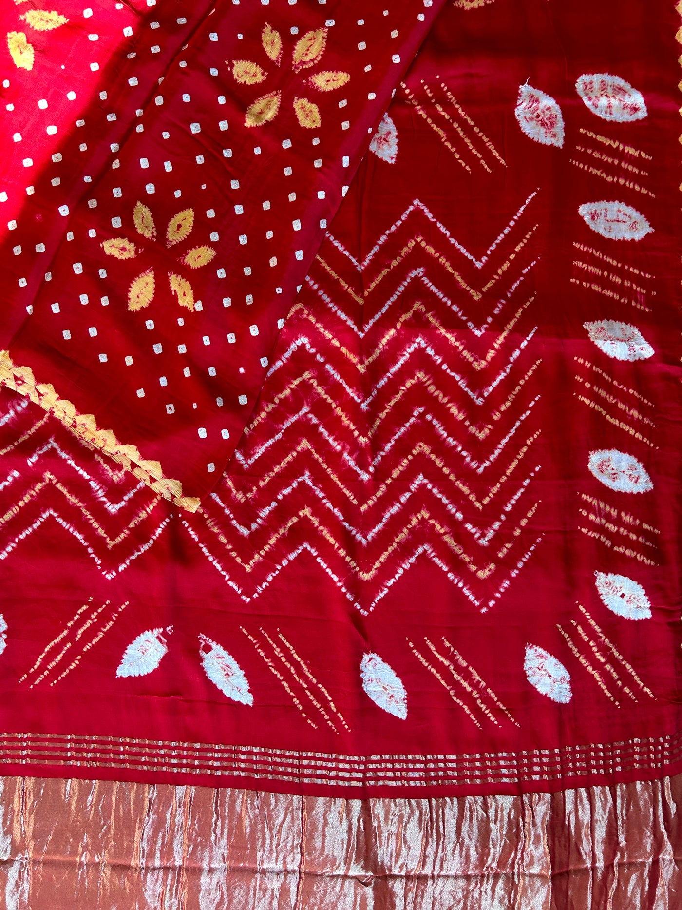 NANDINI: Handmade Modal Silk Saree with Tissue Pallu