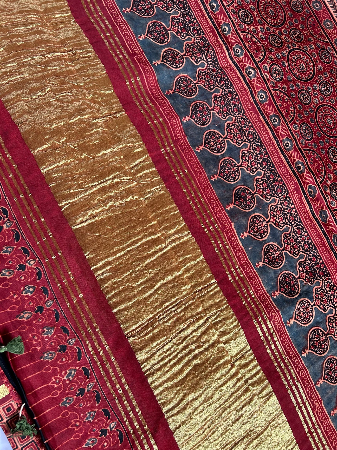 UMA:Handmade Gharchola Ajrakh Saree