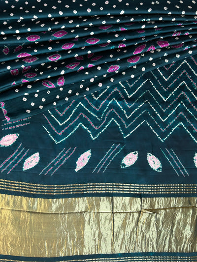 GOPI: Handmade Modal Silk Saree with Tissue Pallu