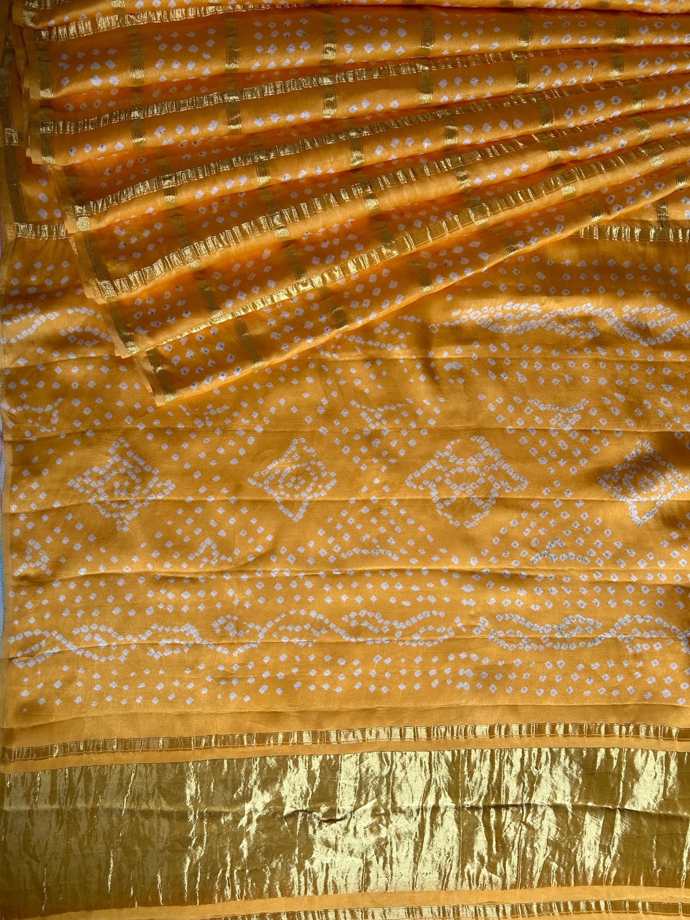 SANAYA:HANDMADE BANDHANI GHARCHOLA MODAL SILK SAREE