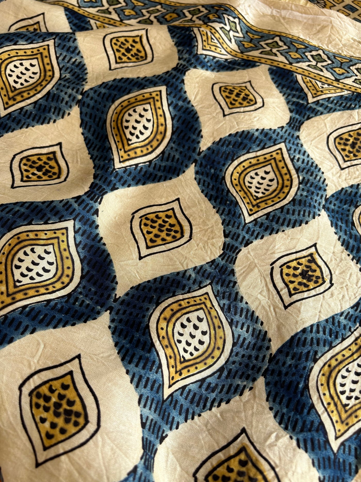KAJARI: HANDMADE BANDHANI AJRAKH MODAL SILK SAREE WITH TISSUE PALLU