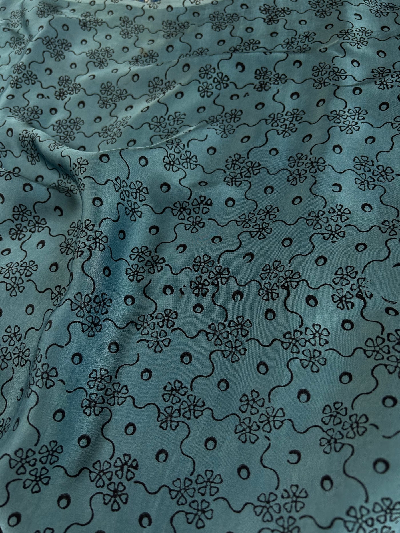 APARAJITA: HAND BLOCK AJRAKH MODAL SILK SAREE