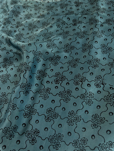 APARAJITA: HAND BLOCK AJRAKH MODAL SILK SAREE