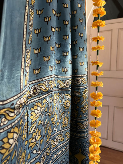 Shagun : Tissue Modal Silk Ajrakh Dupatta