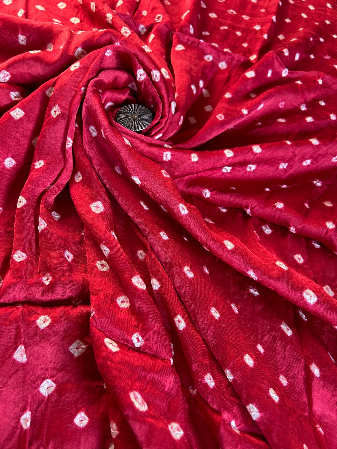 LAALI-  Hand made BHANDHANI Modal Silk Fabric