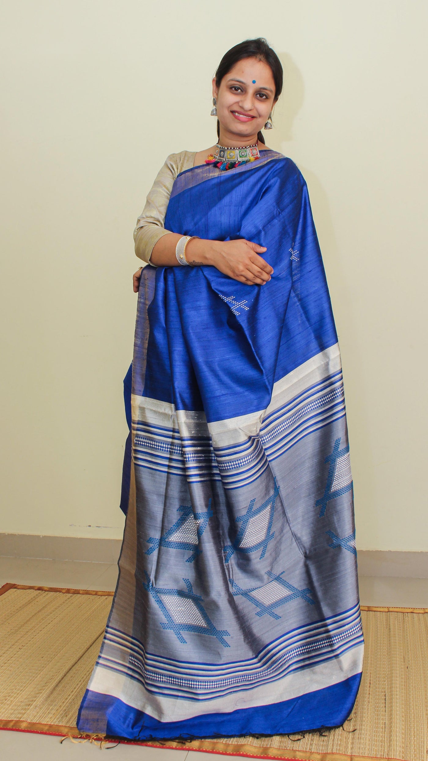 RISHTEY: HANDLOOM BHAGALPUR SILK SAREE