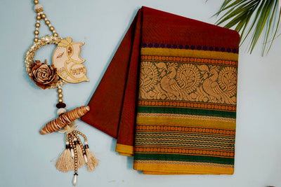 JHELAM: Kanchipuram cotton saree